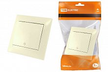 Выключатель скрытая установка, перекрестный 1-кл. 10А сл. кость "Лама" TDM (SQ1815-0136)