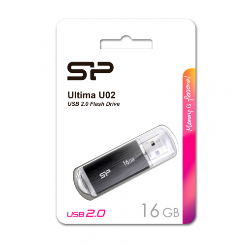Флеш-накопитель USB 16GB Silicon Power Ultima U02 чёрный (SP016GBUF2U02V1K) фото 11 Флеш-накопитель USB 16GB Silicon Power Ultima U02 чёрный (SP016GBUF2U02V1K) фото 11