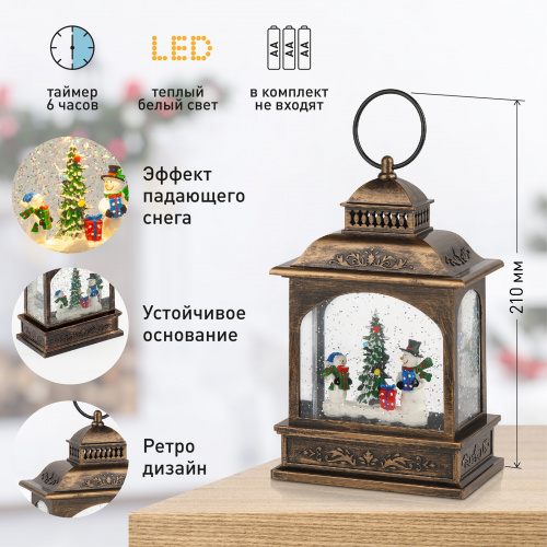 Фигура светодиодная ЭРА ENGDS-11 Снеговики 1 (1/8) (Б0051943) фото 8