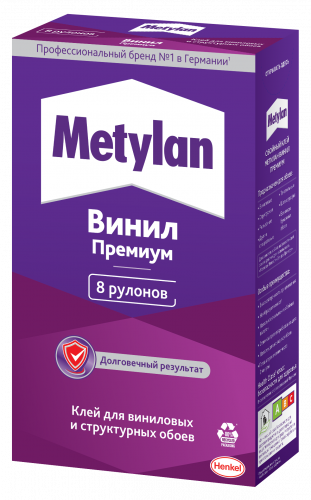 1518429  Клей для обоев Metylan 1518429 Винил Премиум 250 г (Б0057029)