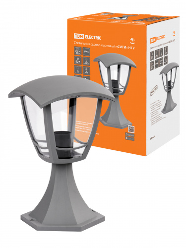 Светильник садово-парковый TDM "СИТИ" НТУ 07-60-001 У1 4-х гранник напольный серый (1/8) (SQ0330-1323) Светильник садово-парковый TDM "СИТИ" НТУ 07-60-001 У1 4-х гранник напольный серый (1/8) (SQ0330-1323)