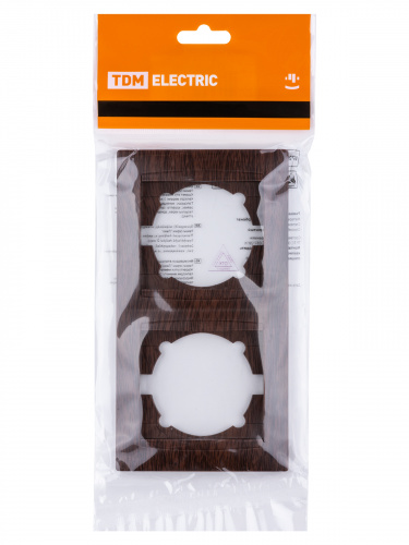 Рамка 2-х постовая вертикальная венге , с/у, "Лама" (20/240) TDM (SQ1815-0433) фото 2 Рамка 2-х постовая вертикальная венге , с/у, "Лама" (20/240) TDM (SQ1815-0433) фото 2