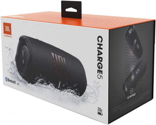 Портативная колонка JBL Charge 5 40W 2.0 BT 15м 7500mAh (JBLCHARGE5BLK), черный фото 2