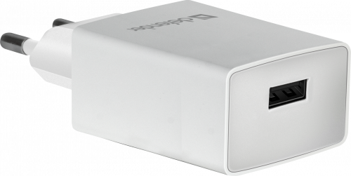 Блок питания сетевой 1 USB DEFENDER UPA-21, 5V/2.1А, белый (1/50) (83571) фото 4