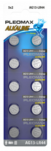 Элемент питания SAMSUNG PLEOMAX AG13 (357) LR1154, LR44 Button Cell (10/100/2000/112000) до 06.2026 (Б0061014)