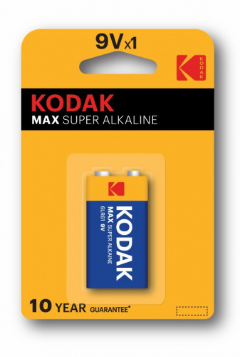 Элемент питания KODAK MAX   6LR61 (алкалин. крона)  BL1 (K9V-1)   (10/200) (Б0005130) фото 2