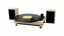 Виниловый проигрыватель RITMIX LP-240 Light wood,  3 скорости; Функция автостоп;; 3.5mm AUX IN (1/3) (80001176)