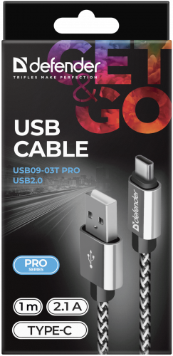 Кабель DEFENDER ACH01-03T PRO USB2.0, белый, AM-LightningM, 1m, 2.1A (1/100) (87809) фото 8