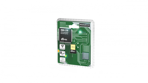 USB-адаптер RITMIX RWA-350. Bluetooth. 2.4ГГц,версия BT 5.0.Чипсет BR8051.Встр антенна.Нано-размер (1/500) (80001791) фото 2