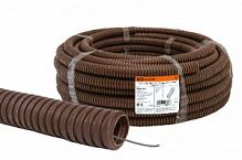 Труба гофрированная ПВХ с зондом d 16мм (25 м) легкая "ЭКО" (бук) (цена за 1м, отгрузка от упаковки) TDM (SQ0401-0041)