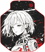 Напольный игровой ковер DEFENDER Motion (Движение) чер/бел/крас+принт Aниме (1/4) (50570)