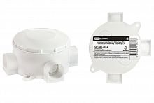 Распаячная коробка TDM ОП D80х35мм, IP42, 3-х рожковая, белая, инд. штрихкод (1/150/150) (SQ1401-4014)