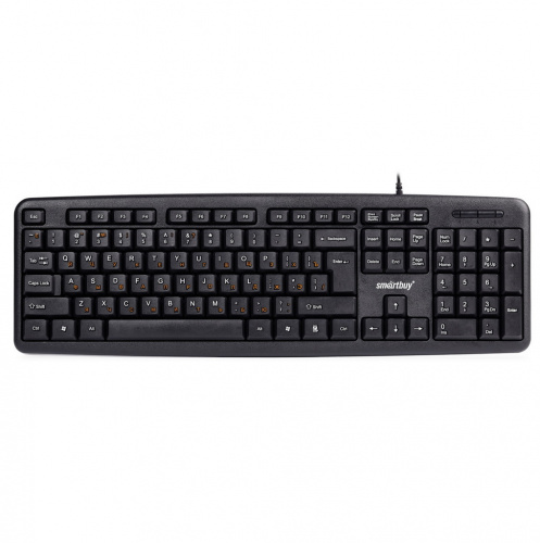 Клавиатура проводная Smartbuy ONE 112, USB, черная (1/20) (SBK-112U-K)