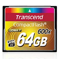 Карта памяти CF Transcend  64GB  (600x) (TS64GCF600)