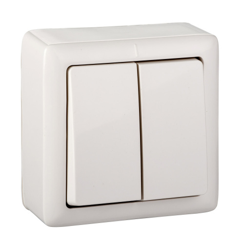 Выключатель 2-кл. О/У ХИТ 6А IP20 250В с изолир. пластиной бел. Systeme Electric VA56-232I-B (1/156)