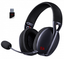Гарнитура беспроводная  REDRAGON Ire Pro б.п.(BT,2.4G), черный (1/10) (71535)