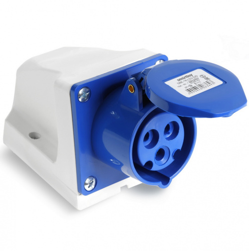 Розетка SMARTBUY стационарная наружная 113 2Р+РЕ 16А 220В IP44 (1/100) (SBE-16-LS3-220) Розетка SMARTBUY стационарная наружная 113 2Р+РЕ 16А 220В IP44 (1/100) (SBE-16-LS3-220)