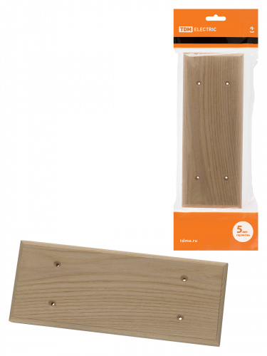 Накладка на бревно деревянная универсальная НБУ 1Пх3 280 мм, под покраску TDM (1/6/48) (SQ1821-0321)