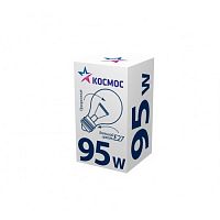 Лампа КОСМОС накаливания А50 груша 95Вт Е27 прозрачная (1/100) (LKsmSt55CL95E27v2)