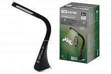 Светильник светодиодный TDM-часы СНЧ-2, 5 Вт, календ., терм-р, 5000 К, сенсор-диммер, USB, черный, (1/12) (SQ0337-0099)