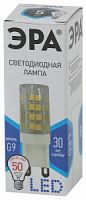 Лампа светодиодная ЭРА STD LED JCD-5W-CER-840-G9 G9 5Вт керамика капсула нейтральный белый свет (1/1000) (Б0027864)