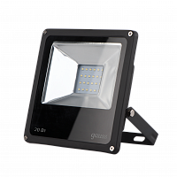 Прожектор светодиодный GAUSS Elementary 20W 1750lm 6500К 200-240V IP65 черный (1/20) (613100320)