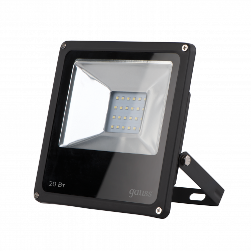 Прожектор светодиодный GAUSS Elementary 20W 1750lm 6500К 200-240V IP65 черный (1/20) (613100320) Прожектор светодиодный GAUSS Elementary 20W 1750lm 6500К 200-240V IP65 черный (1/20) (613100320)