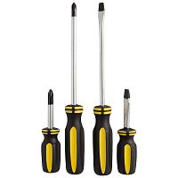 Набор отверток 4шт, пластиковые рукоятки, серия Simple Park (1/12/72) (008361)