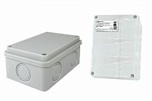 Распаячная коробка ОП 120х80х50мм, крышка, IP55, 6 вх., без гермовводов, инд. штрихкод TDM (SQ1401-0825)