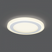 Светильник светодиодный GAUSS даунлайт с подсветкой Backlight BL118 Кругл. Акрил, 12+4W, 3000K, Ø190