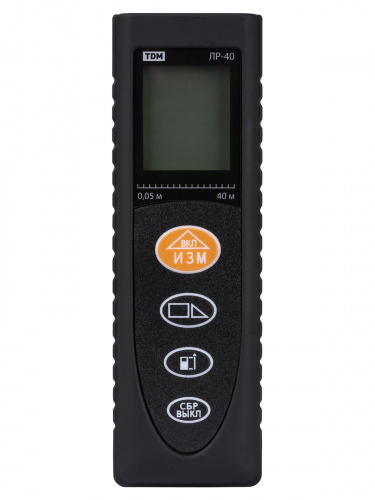 Рулетка лазерная (дальномер) ЛР-40, дальность 40 м, точность 2 мм, подсветка, IP54, 2хAAA, “Алмаз” TDM (SQ1018-0201) фото 3