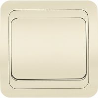 Выключатель SMARTBUY скрытая установка, 1-клавишный 10А бежевый, керамика "Марс" (SBE-02i-10-SW1-0-c) (1/200)