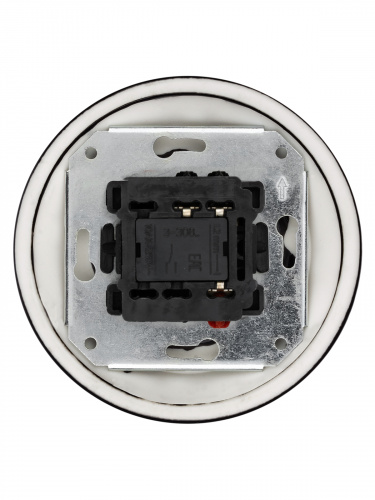 Выключатель скрытой установки фарфоровый поворотный проходной с ручкой (бантик) 10А черный «Болонь» TDM (SQ1820-0213) фото 3 Выключатель скрытой установки фарфоровый поворотный проходной с ручкой (бантик) 10А черный «Болонь» TDM (SQ1820-0213) фото 3