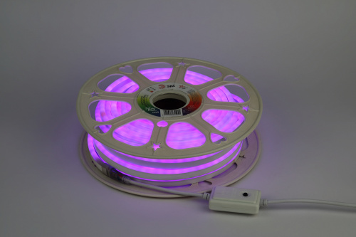 Лента светодиодная ЭРА неон N5050 72-IP67-220V-20m-RGB многоцветная (1/1) (Б0053983) фото 5 Лента светодиодная ЭРА неон N5050 72-IP67-220V-20m-RGB многоцветная (1/1) (Б0053983) фото 5