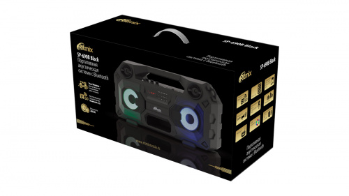 Портативная акустика RITMIX SP-690B Bluetooth 5.0, 36Вт, FM-радиоприёмник, RGB подсветка, черная (1/4) (80000896) фото 2