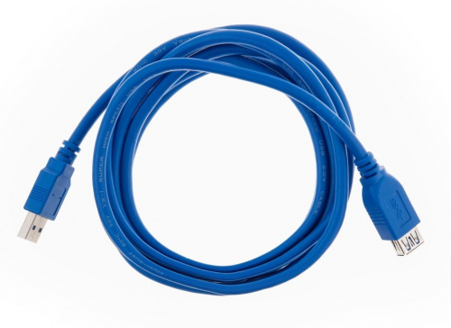 Кабель удлинительный AOPEN USB 3.0 - AF, 3 м., синий (1/40) (ACU302-3M) фото 2