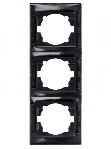 Рамка 3-х постовая вертикальная старинная бронза с/у, "Лама" (1/15) TDM (SQ1815-0780) фото 3 Рамка 3-х постовая вертикальная старинная бронза с/у, "Лама" (1/15) TDM (SQ1815-0780) фото 3