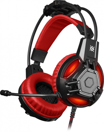 Гарнитура игровая DEFENDER Lester красный + черный, кабель 2,2 м (1/12) (64541) Гарнитура игровая DEFENDER Lester красный + черный, кабель 2,2 м (1/12) (64541)