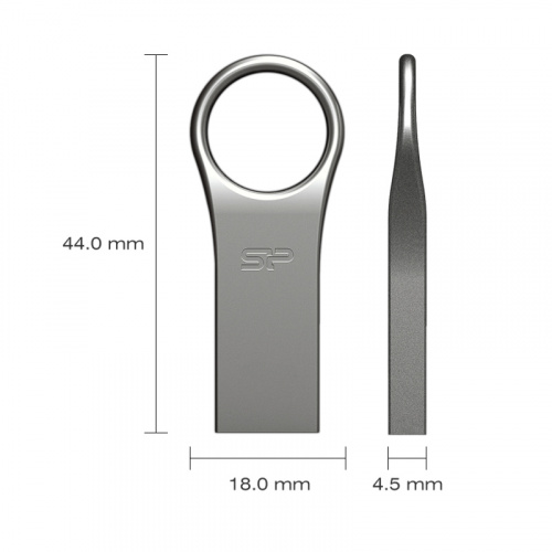 Флеш-накопитель USB  64GB  Silicon Power  Firma F80  металл (SP064GBUF2F80V1S) фото 6