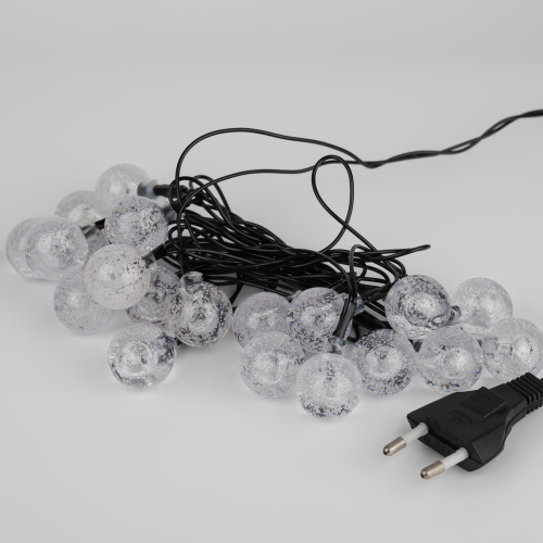 Гирлянда ЭРА светодиодная ENIN - 25BG нить Шарики диаметр 25 мм 2 м RGB 20LED (1/48) (Б0055997)