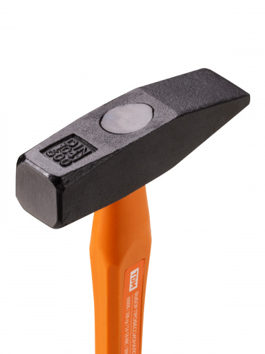 Молоток слесарный, 500 гр, кованый, с  усилен. прорезиненной фиберглассовой рукояткой "Алмаз" TDM (1/1/18) (SQ1036-0113) фото 3