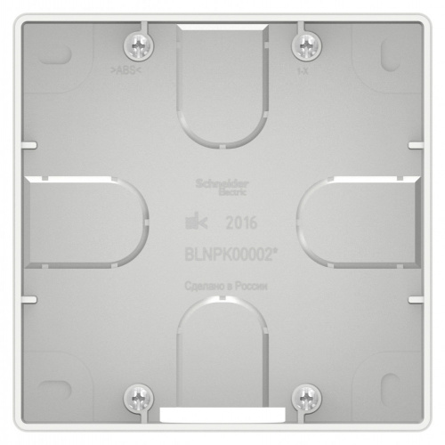 Коробка подъемная С/У BLANCA для силовых розеток бел. Systeme Electric BLNPK000021 (1/4/24)