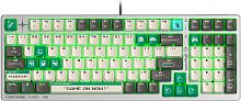 Клавиатура проводная игровая механическая A4TECH Bloody S98 Pixels Green USB for gamer LED (S98), белый/бежевый (1/10) (S98 WHITE/BEIGE/GREEN)