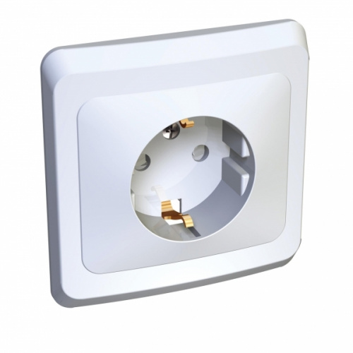 Розетка 1-м С/У ЭТЮД 16А IP20 250В с заземл. защ. шторки бел. Systeme Electric PC16-004B (1/20/120) Розетка 1-м С/У ЭТЮД 16А IP20 250В с заземл. защ. шторки бел. Systeme Electric PC16-004B (1/20/120)