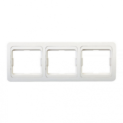 Рамка SMARTBUY 3-местная горизонтальная белая "Марс" (SBE-02w-00-FR-3) (1/10) Рамка SMARTBUY 3-местная горизонтальная белая "Марс" (SBE-02w-00-FR-3) (1/10)