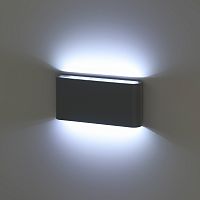 Светильник светодиодный ЭРА настенный декоративный WL41 GR 10Вт 3500К серый IP54 для интерьера, фасадов зданий (1/40) (Б0054418)