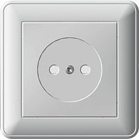 Розетка 1-м С/У WESSEN59 16А IP20 без заземл. защ. шторки в сборе бел. Systeme Electric RS16-151-18 (1/10/60)
