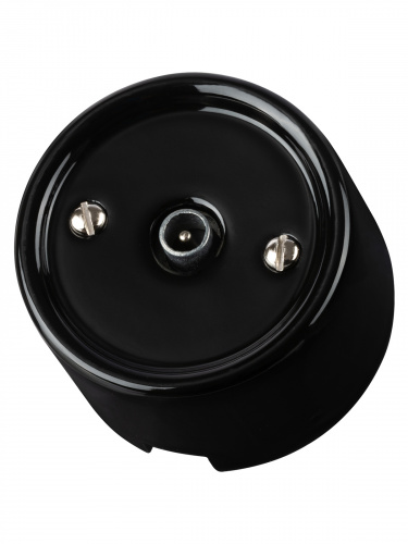 Розетка TDM TV оконечная черная «Болонь» (1/72) (SQ1820-0253) фото 6