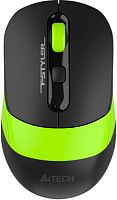 Беспроводная мышь A4TECH Fstyler FG10CS Air (2000dpi) silent USB, черный/зеленый (1/60) (FG10CS AIR SPORTS GREEN)