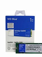 Внутренний SSD  WD 1TB SA510, PCIe x4, R/W - 560/510 MB/s, (M.2), 2280, TLC 3D NAND, синий (WDS100T3B0B)